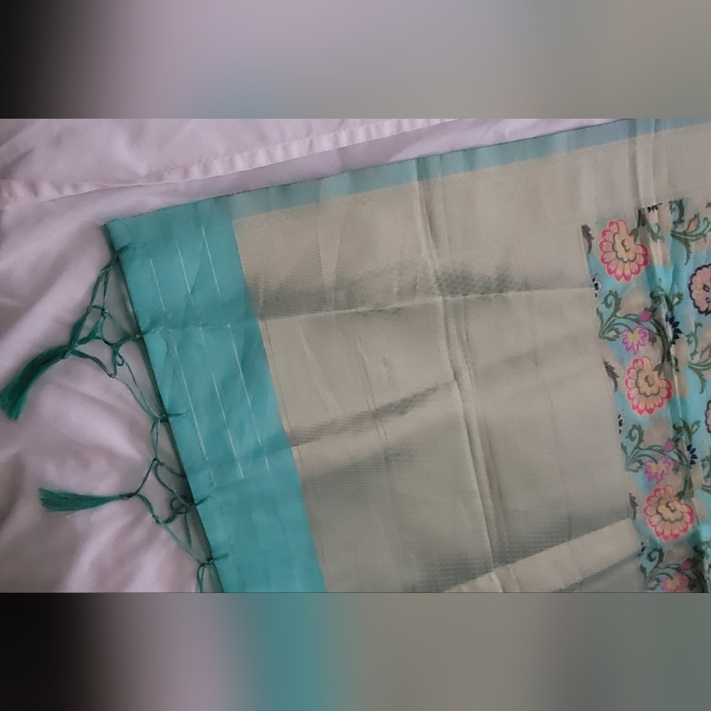 (2) different scarfs: Tibet Yak Wool Pink/Gold Shawl/Scarf 82x29 (315) - Picture 15 of 16